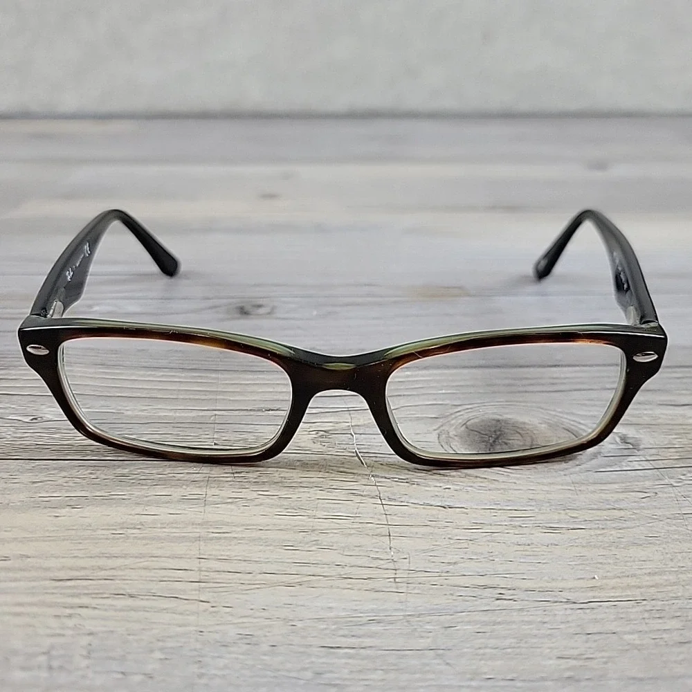 Ray-Ban RB5206 2445 Eyeglasses  Green Brown Tortoise 52-18-140 Frames‎ Only